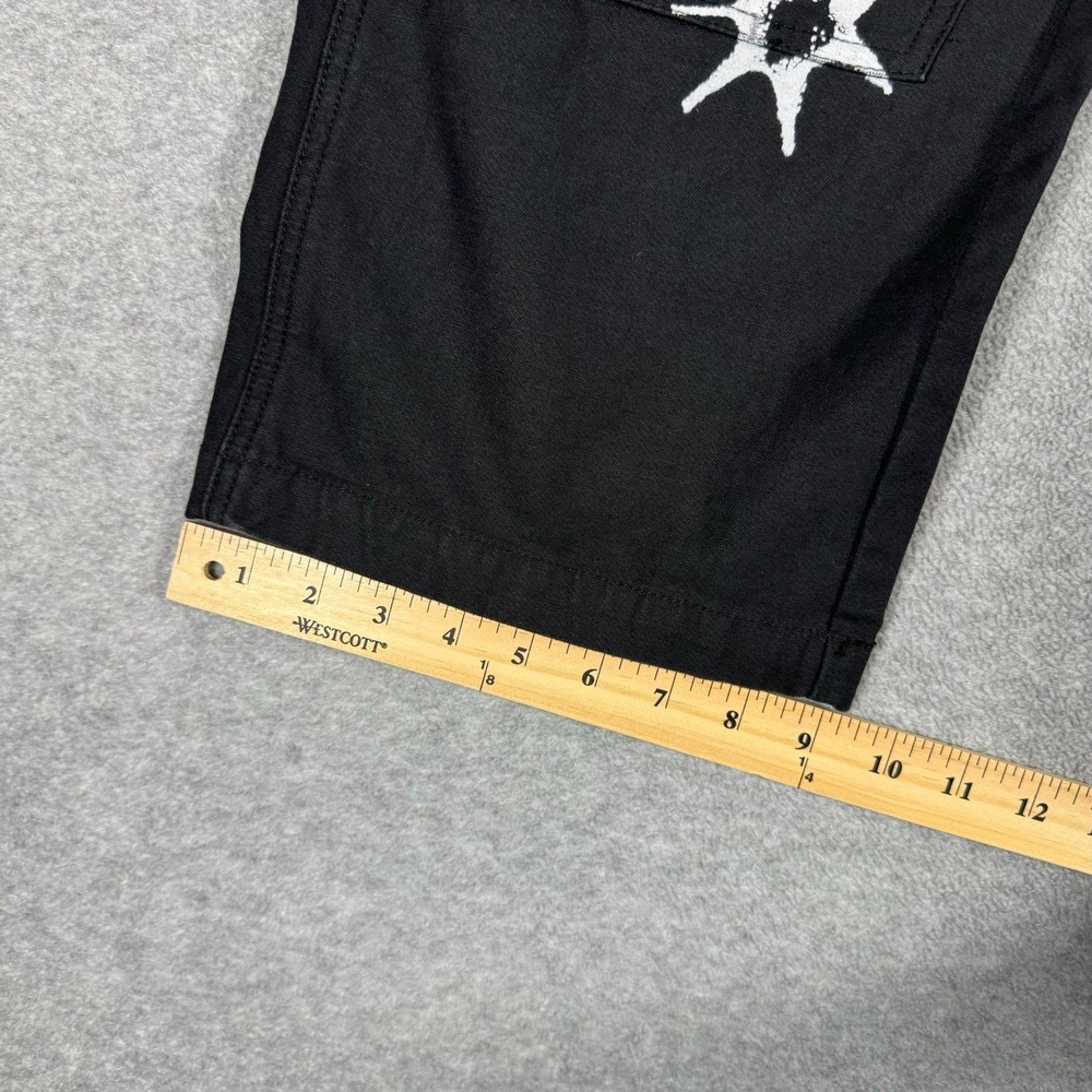 OBEY Carpenter Pants Men's 30 Black White Graphic Utility Workwear Streetwear - Picture 10 of 10
